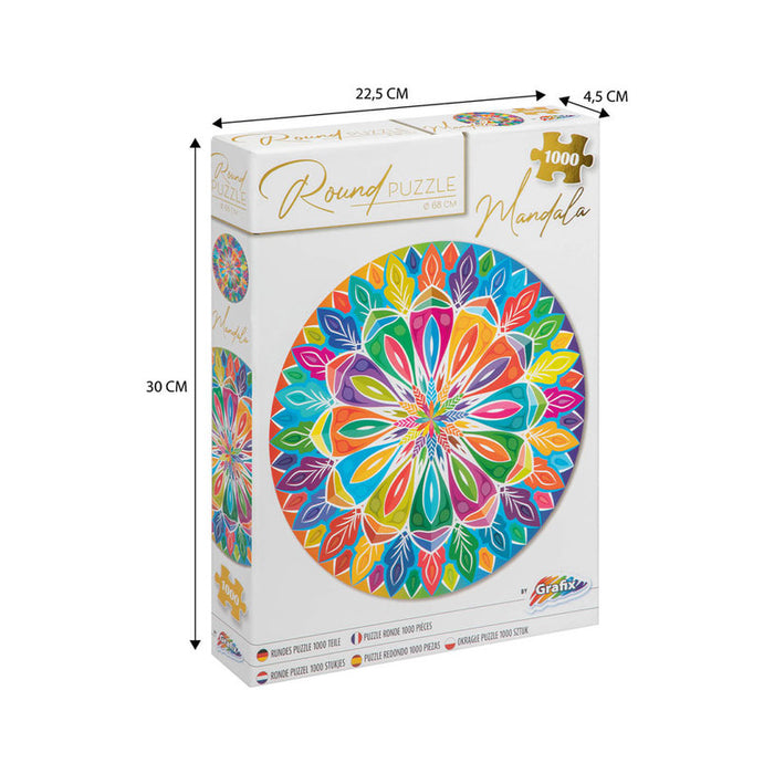 GRAFIX ROUND MANDALA PUZZLE 1000 PIECES
