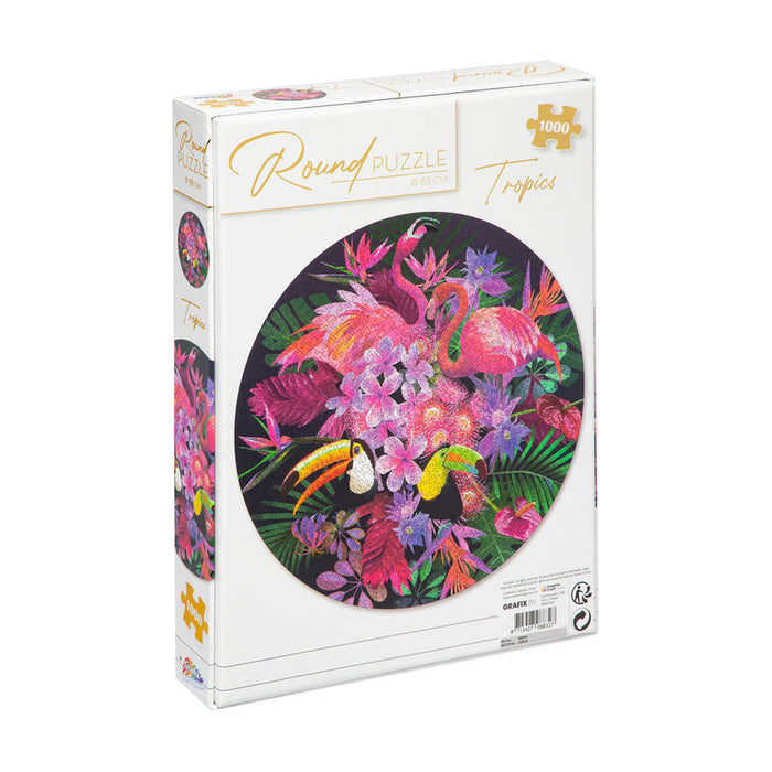 GRAFIX ROUND TROPICAL PUZZLE 1000 PIECES