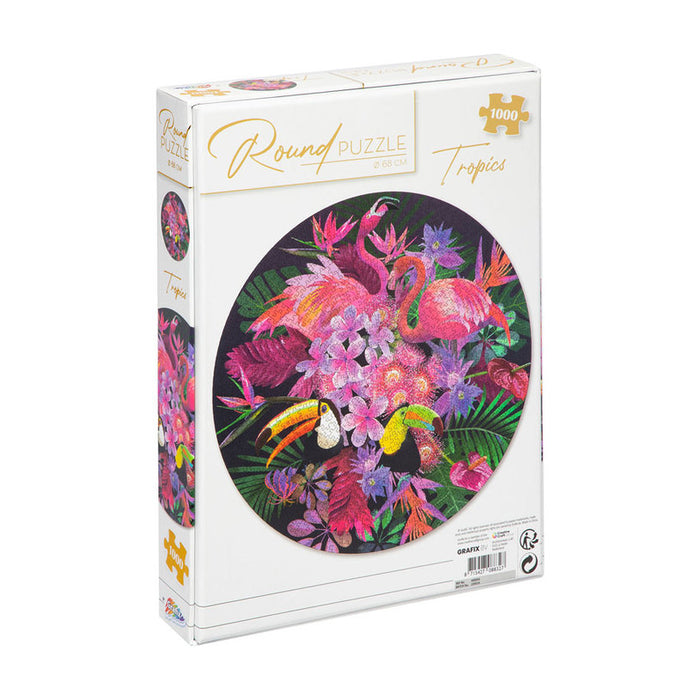 GRAFIX ROUND TROPICAL PUZZLE 1000 PIECES
