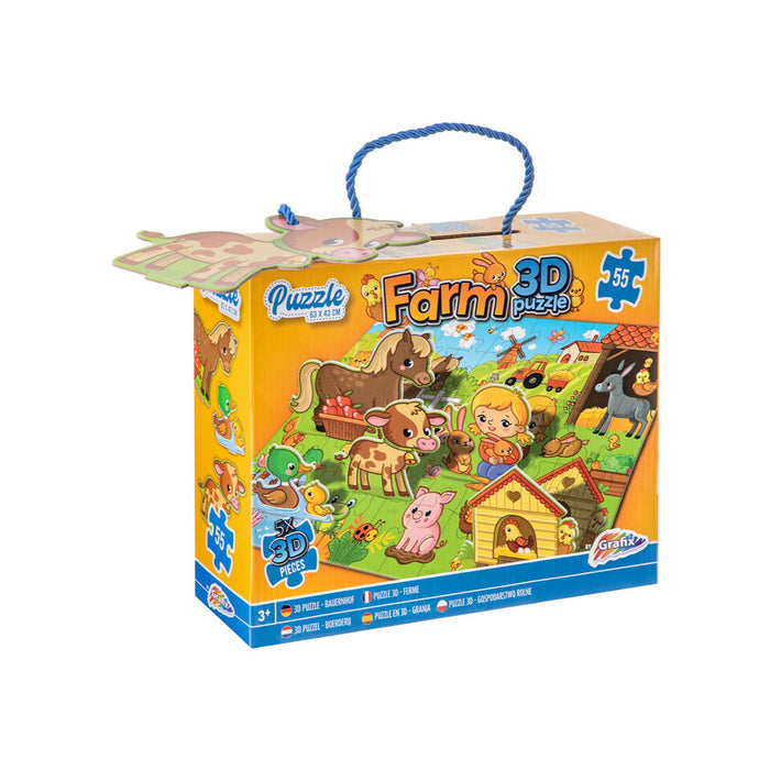 GRAFIX PUZZLE FARM 63X43CM 55 PIECES