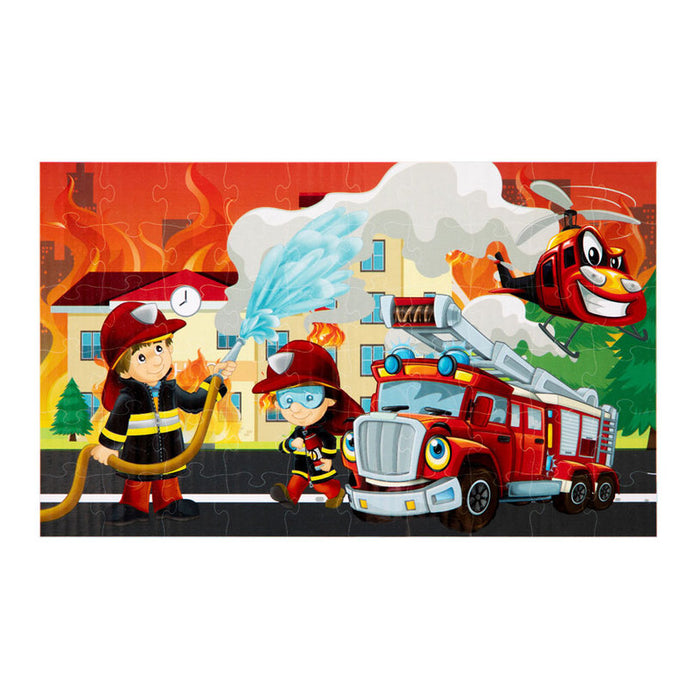 PUZZLE GRAFIX FIRE STATION 58X38.5CM 60 PIECES