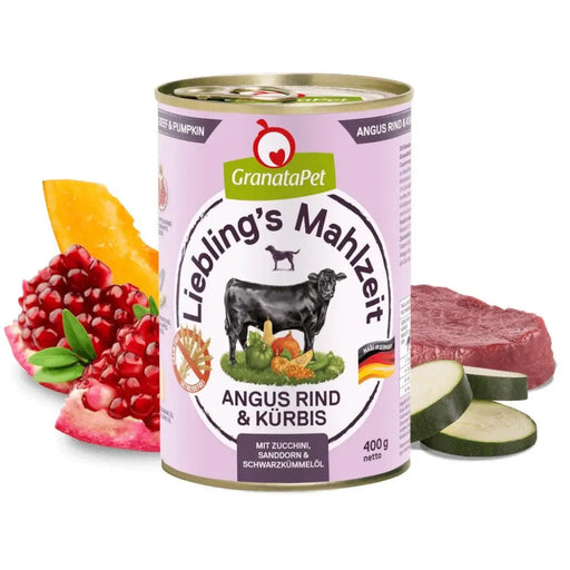 GRANATAPET Liebling’s Mahlzeit Angus beef & pumpkin - wet dog food - 800g - Wet foodDLP-KAM<<<For the dogDLP<<<ActionPL