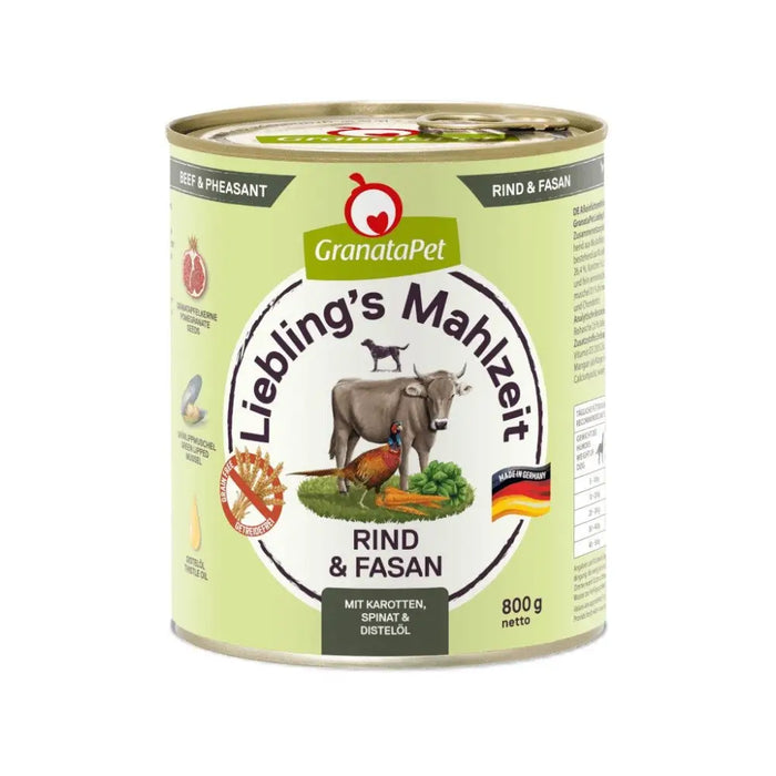 GRANATAPET Liebling’s Mahlzeit Beef and pheasant - wet dog food - 800g - Wet foodDLP-KAM<<<For the dogDLP<<<ActionPL