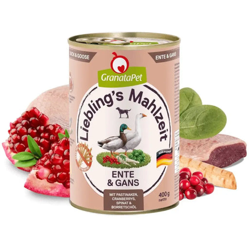 GRANATAPET Liebling’s Mahlzeit Duck and goose - wet dog food - 800g - Wet foodDLP-KAM<<<For the dogDLP<<<ActionPL