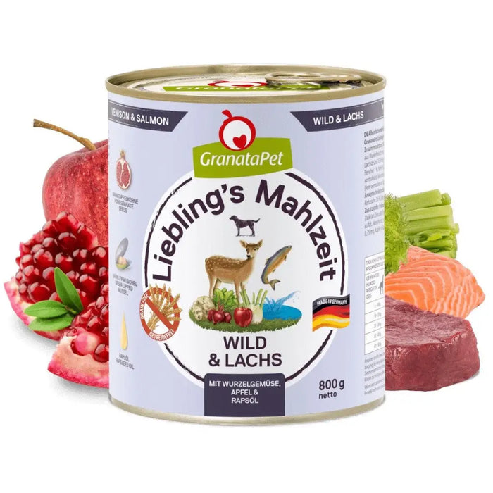GRANATAPET Liebling’s Mahlzeit Venison and salmon - wet dog food - 800g - Wet foodDLP-KAM<<<For the dogDLP<<<ActionPL