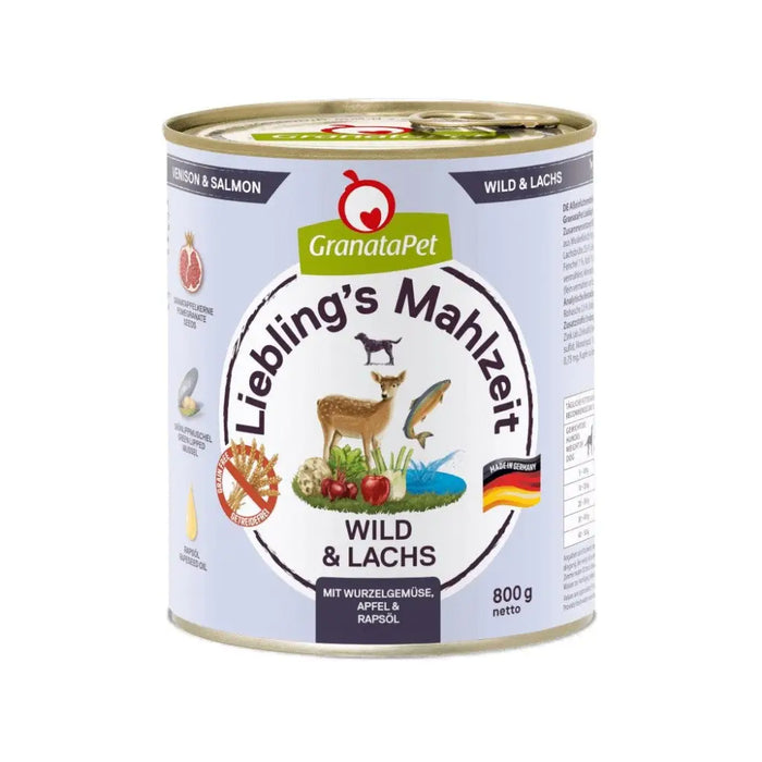 GRANATAPET Liebling’s Mahlzeit Venison and salmon - wet dog food - 800g - Wet foodDLP-KAM<<<For the dogDLP<<<ActionPL