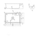 GRANITE KITCHEN SINK 8315 RECTANGULAR INTER CERAMIC 68X45X22 CM BLACK - Кухненски мивки<<<Кухненски