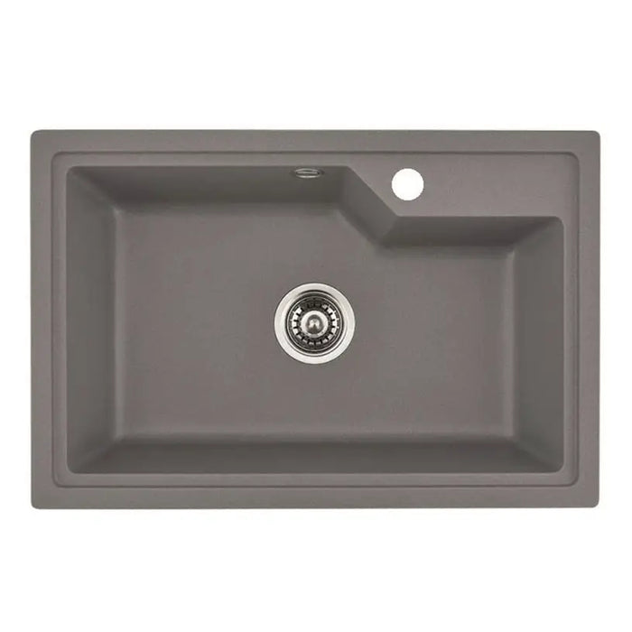 GRANITE KITCHEN SINK 8315 RECTANGULAR INTER CERAMIC 68X45X22 CM GRAY - Кухненски мивки<<<Кухненски