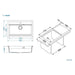 GRANITE KITCHEN SINK ALVEUS ATROX 40 79X50X19.5 CM. BLACK - Кухненски мивки<<<Кухненски