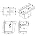 GRANITE KITCHEN SINK ALVEUS ROCK 130 78X48X18 CM. WHITE - Кухненски мивки<<<Кухненски
