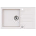 GRANITE KITCHEN SINK ALVEUS ROCK 130 78X48X18 CM. WHITE - Кухненски мивки<<<Кухненски