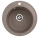 GRANITE KITCHEN SINK INTER CERAMIC ICK 8301 Ф49Х19.5 CM. BEIGE - Кухненски мивки<<<Кухненски мивки<<<Кухня<<<Praktiker