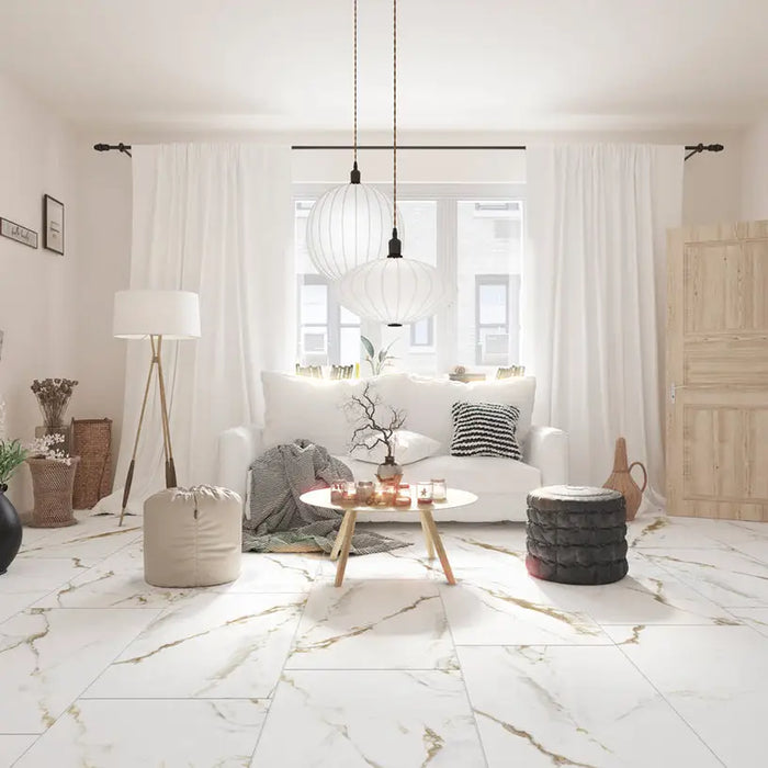 GRANITOGRES KAI E-MARBLE WHITE 60X120 CM - Гранитогрес<<<Плочки и лайстни<<<Подови и стенни
