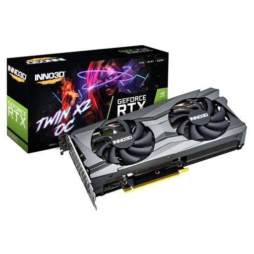 Graphics card INNO3D TWIN X2 OC GeForce RTX 3060 GDDR6 12 GB - Видео карти<<<INNO3D компоненти за
