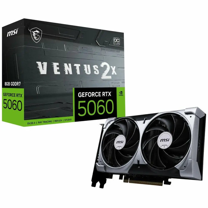 Graphics card MSI RTX 5060 8G VENTUS 2X OC GEFORCE RTX 5060 8 GB GDDR7 - Компютър Мрежи и компоненти<<<Компютри|