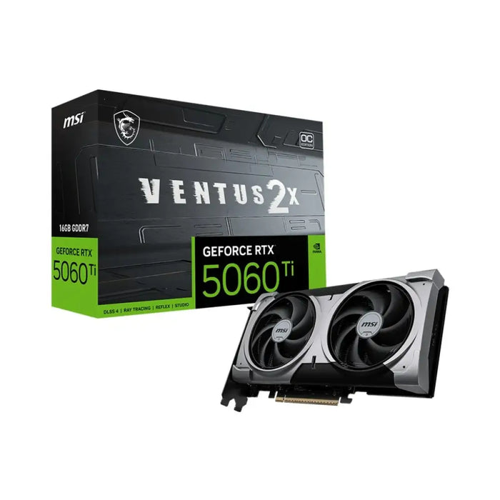 Graphics card MSI RTX 5060 Ti 16G VENTUS 2X OC PL geforce rtx 5060 ti 16 GB GDDR6X GDDR7 - Графични карти<<<Компютър