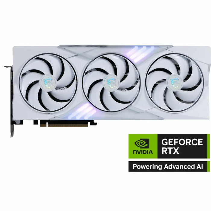 Graphics card MSI RTX 5080 16G GAMING TRIO OC WHI GEFORCE RTX 5080 16 GB GDDR7 - Компютър Мрежи и