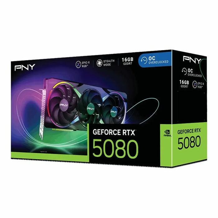 Graphics card PNY GEFORCE RTX 5080 16 GB GDDR6X - Компютър Мрежи и компоненти<<<Компютри|