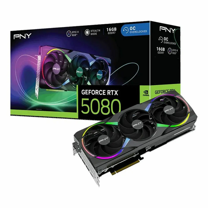 Graphics card PNY GEFORCE RTX 5080 16 GB GDDR6X - Компютър Мрежи и компоненти<<<Компютри|