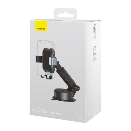 Gravity car mount for Baseus Tank phone with suction cup (black) - Phone holders<<<Car accessories<<<InnproXML&&&Cell