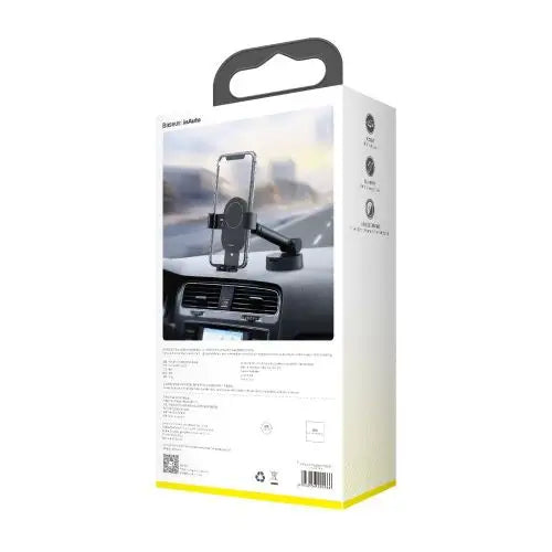 Gravity car mount for Baseus Tank phone with suction cup (black) - Car mount<<<Accessories<<<Основна<<<DunaXML&&&Phone
