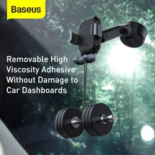 Gravity car mount for Baseus Tank phone with suction cup (black) - Car mount<<<Accessories<<<Основна<<<DunaXML&&&Phone