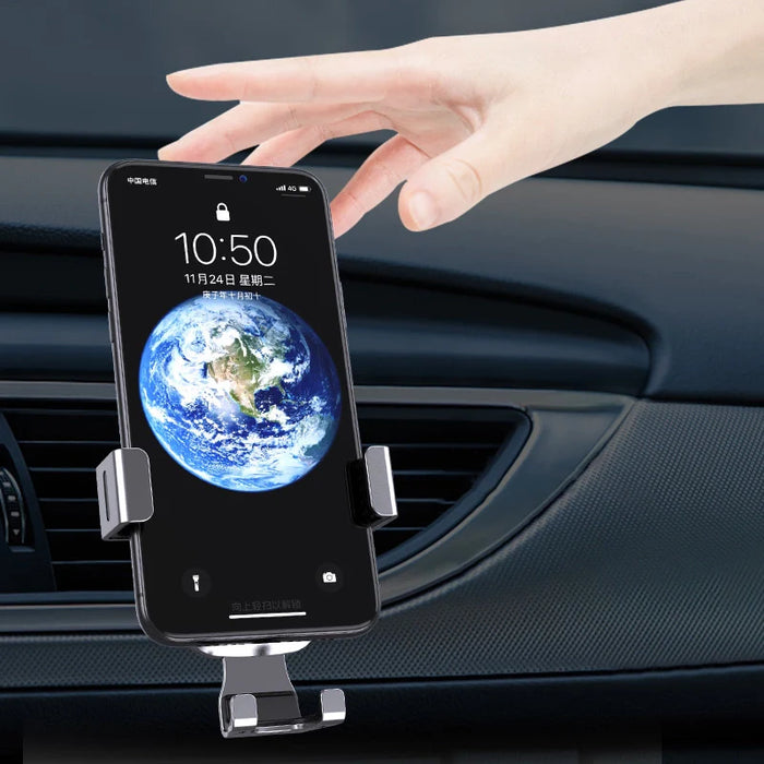 Gravity smartphone car holder air vent blue (YC08) - Cell phone holders<<<HurtelXML