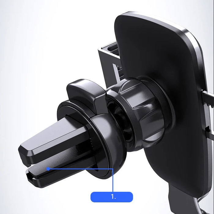 Gravity smartphone car holder air vent blue (YC08) - Cell phone holders<<<HurtelXML
