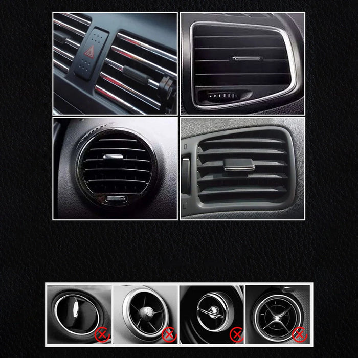 Gravity smartphone car holder black air vent grille (YC07) - Cell phone holders<<<HurtelXML