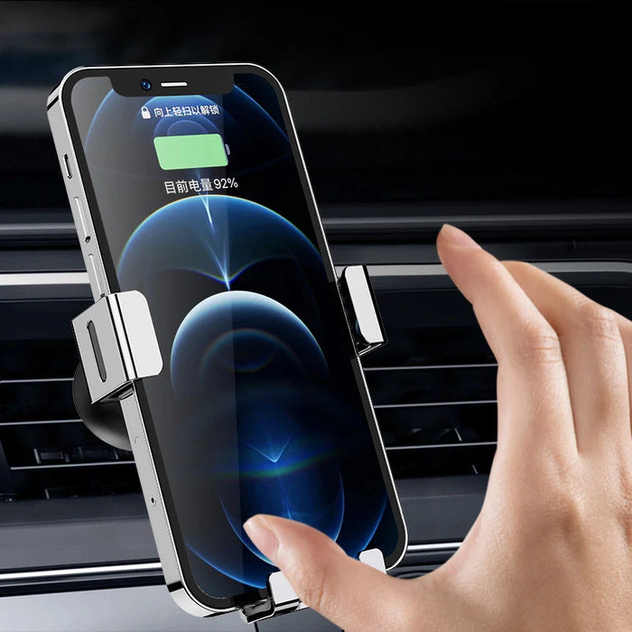 Gravity smartphone car holder for air vent blue (YC12) - Cell phone holders<<<HurtelXML