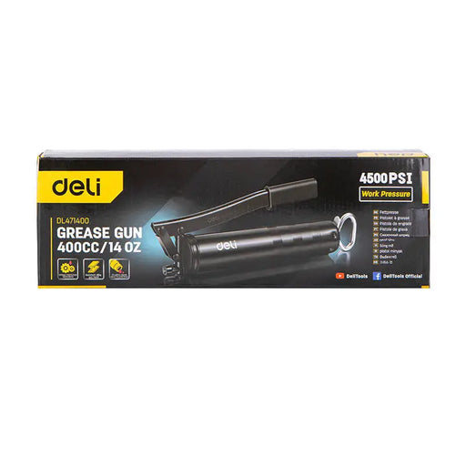Grease Gun Deli Tools EDL471400 400ml - Guns and squeezers<<<Tools<<<InnproXML