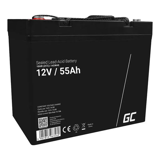 Green Cell AGM49 vehicle battery AGM (Absorbed Glass Mat) 55 Ah 12 V Marine / Leisure - Batteries<<<Rechargeable