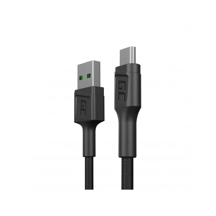 Green Cell KABGC23 USB cable USB 2.0 0.3 m USB A Micro-USB B Black - USB cablesKBA-USB<<<Cables