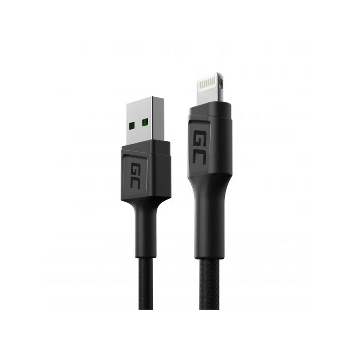 Green Cell KABGC24 lightning cable 0.3 m Black - USB cablesKBA-USB<<<Cables and adaptersKBA<<<ActionPL