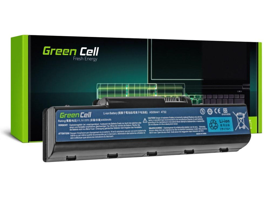 GREEN CELL laptop battery Acer Aspire 5532 5732Z 5734Z eMachines E525 E625 E725 G430 G525 G625 AS09A31 AS09A41 11.1V