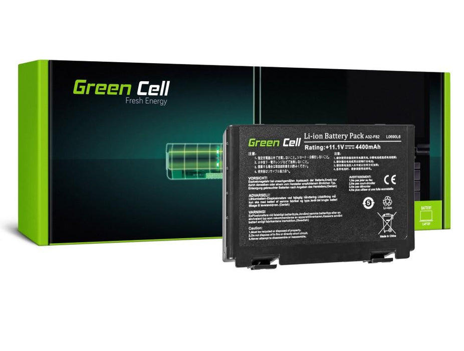 GREEN CELL laptop battery Asus K40 K50 K50AB K50C K51 K51AC K60 K70 X70 X5DC 10.8V 4400mAh - Батерии за