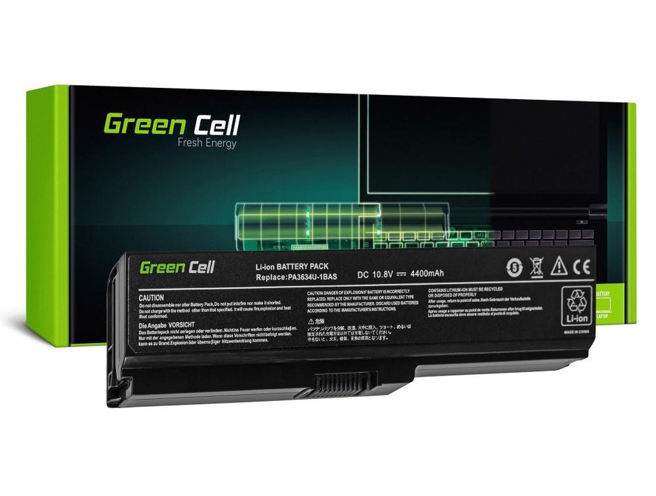 GREEN CELL laptop battery Toshiba Satellite C650 C650D C660 C660D L650D L655 L750 PA3635U PA3817U 10.8V 4400mAh