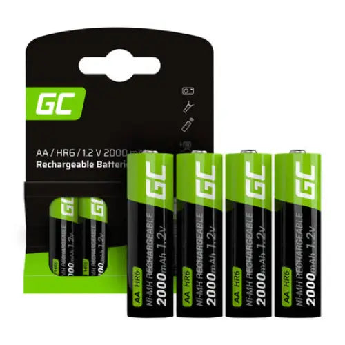 Green Cell Rechargeable Batteries Sticks 4x AA HR6 2000 mAh - AAA<<<AA<<<Batteries<<<RC models<<<InnproXML&&&Алкални