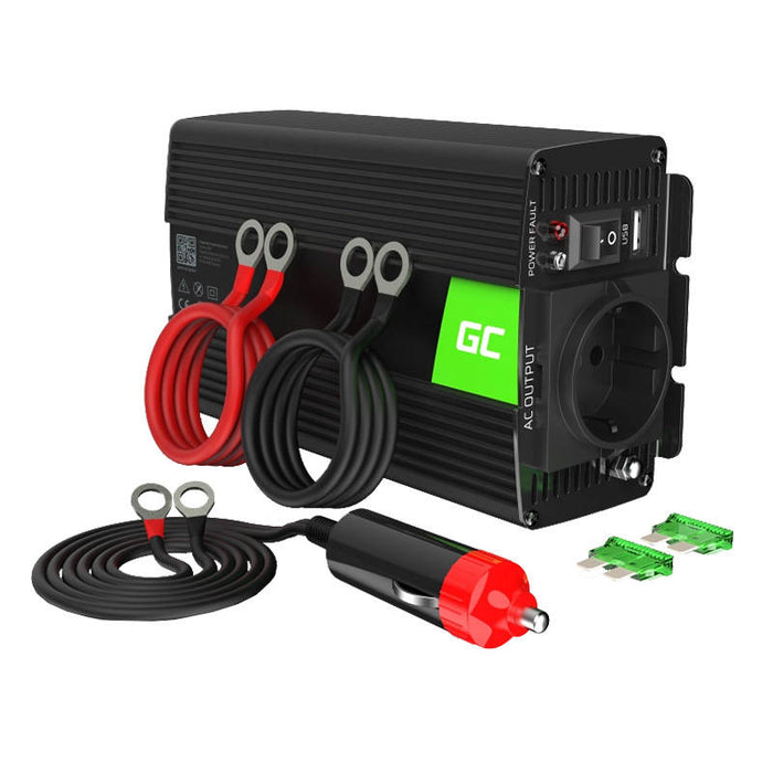 Inverter GREEN CELL, 12V, 300W/600W, Modified Sine Wave