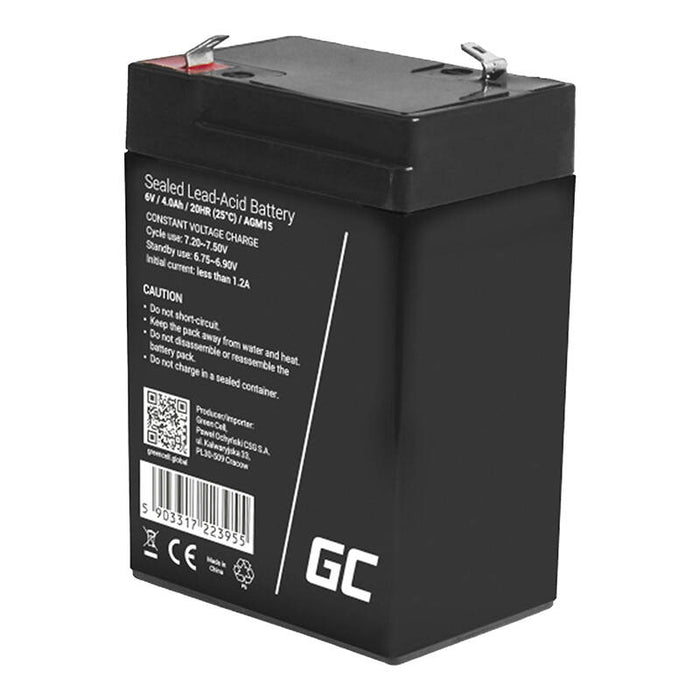 Green Cell AGM15 UPS battery Sealed Lead Acid (VRLA) 6 V 4 Ah