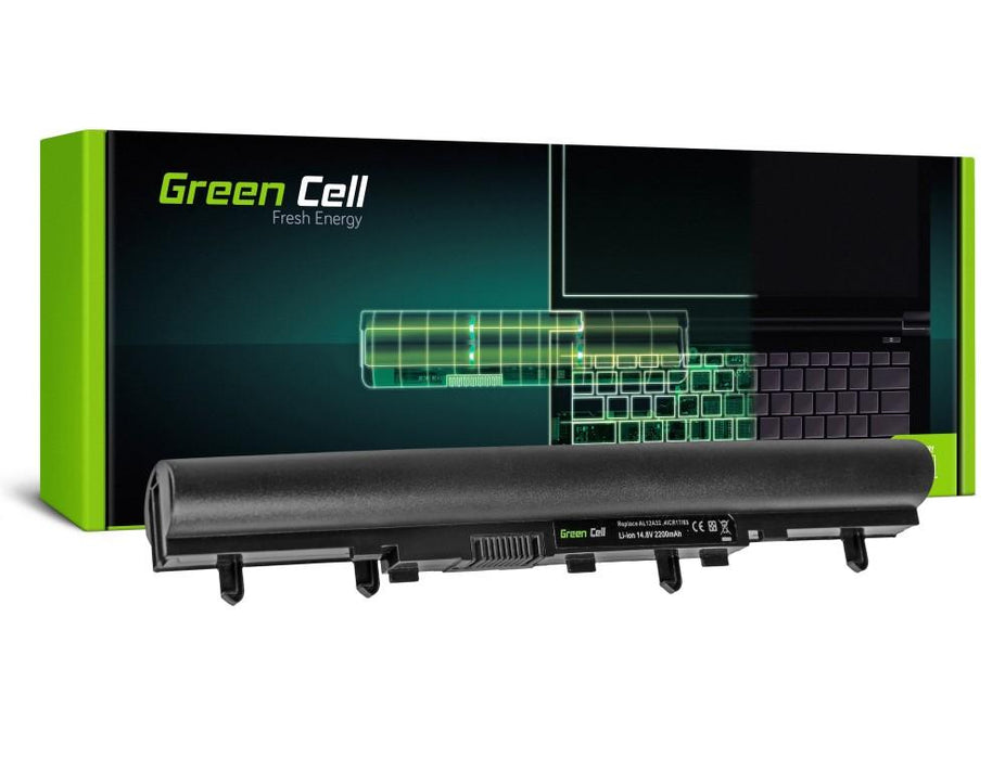 Battery for laptop GREEN CELL, Acer Aspire E1-522 E1-530 E1-532 E1-570 E1-572 V5-531 V5-571 AL12A32, 14.4V, 2200mAh