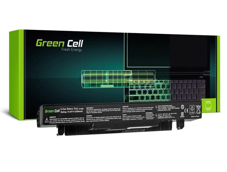 Laptop battery GREEN CELL, ASUS A41-X550A, 14.4V, 2.2Ah