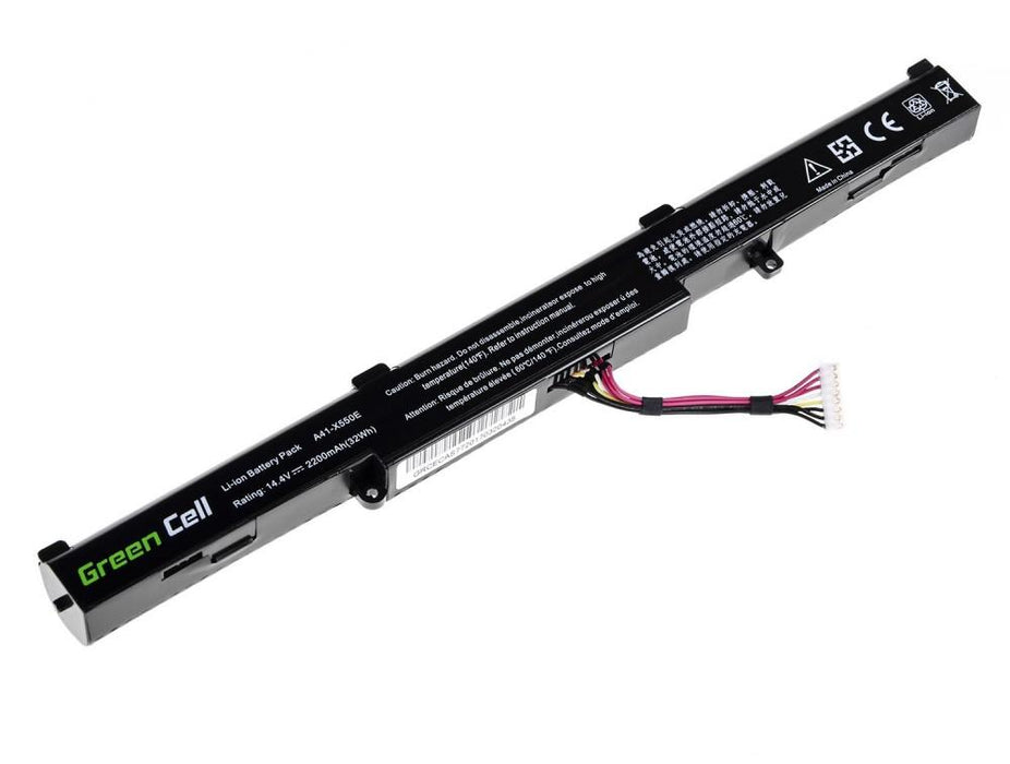 Battery for laptop GREEN CELL, Asus A41-X550E F550 F750 K550 K750 R510 R750 X550 X750, 14.4V, 2200mAh