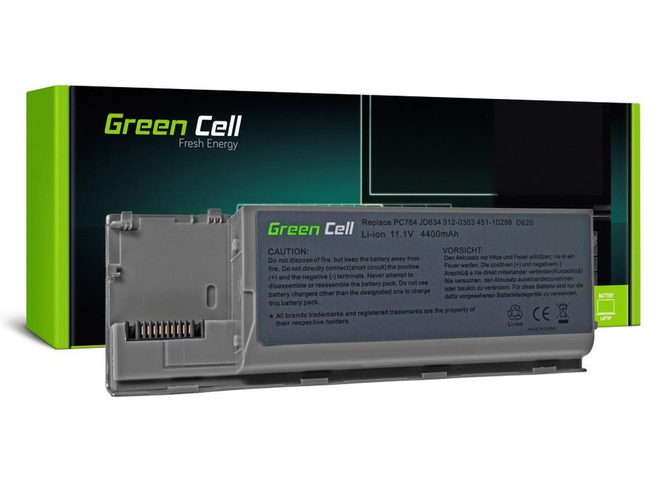 Laptop battery GREEN CELL, Dell Latitude D620/630, 11.1V, 4400mAh