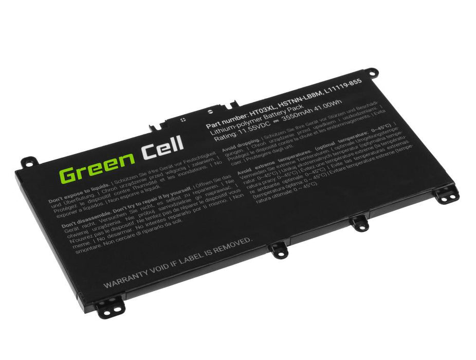 GREEN CELL Laptop Battery, HP 250 G7 G8 255 G7 G8 240 G7 G8 245 G7 G8 470 G7, HP 14 15 17, HP Pavilion 14 15 HT03XL L11119-855 11.55V 3400mAh