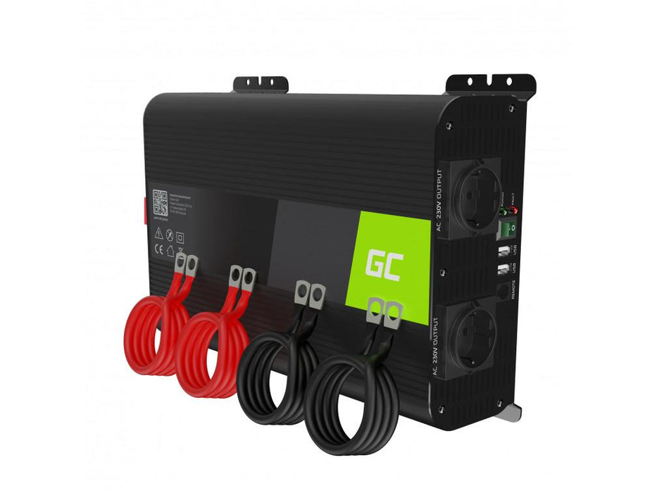 Inverter GREEN CELL, 12/220V, DC/AC, 2000W/4000W, Pure sine wave