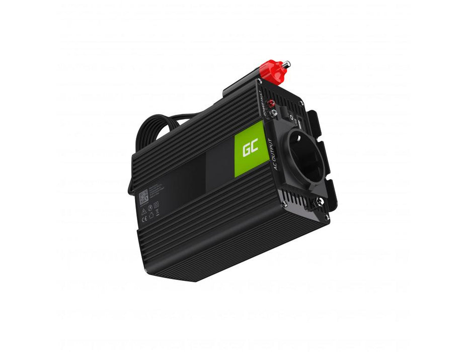 Inverter GREEN CELL, 12/220V, DC/AC, 150W/300W, Pure sine wave