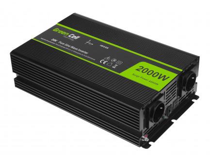 Inverter GREEN CELL 24V/2000W pure sine wave
