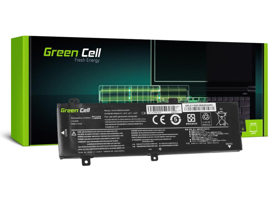 Laptop battery GREEN CELL, Lenovo L15C2PB3 L15L2PB4 L15M2PB3 L15S2TB0 for Lenovo Ideapad 310-15 IAP 310-15IKB 310-15ISK 510-15IKB 510-15ISK 7.6V 3500mAh