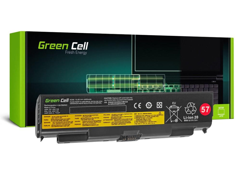 Laptop battery GREEN CELL, Lenovo ThinkPad T440P, T540P, W540, W541, L440, L540, 11.1V, 4400mAh